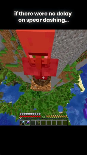 No Delay Spear Dashing is INSANE #minecraft #shorts