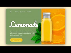 Build a Modern Split-Screen Product Website | HTML & CSS landing page tutorial for beginners