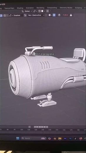 Sci-fi vehicle #blender3d #sciencefiction #automobile