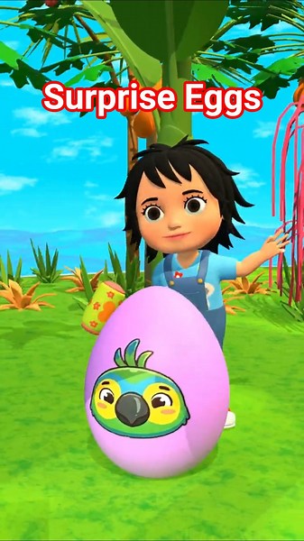 Five Surprise Eggs 🥚🎉 Three Giraffes | Super Simple Songs