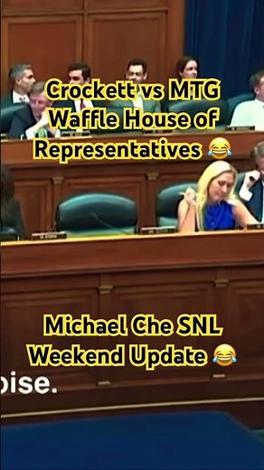 Michael Che SNL weekend update take on MTG vs Crockett #shorts #mtg #snl #michaelche #mtg #trump