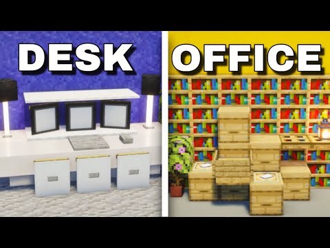 10+ Minecraft Office Build Ideas | Easy & Aesthetic