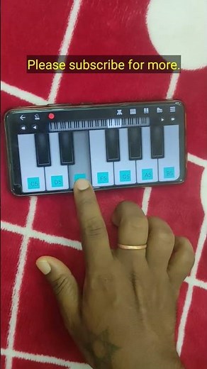 Easy song on walk band app #piano