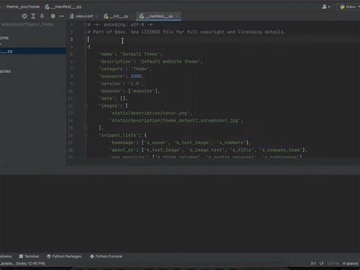 Odoo Custom Header and Footer _ Odoo Theme Development Tutorial From Scratch (Pa