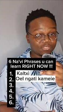 Speak Na'vi Today — 6 Beginner Phrases #avatar #navi #languagelearning #avatarfireandash