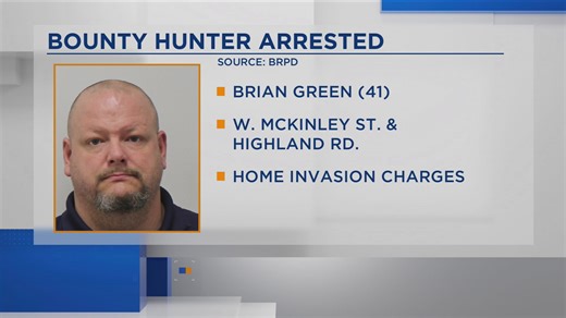 Bounty hunter charged with home invasion in Baton Rouge