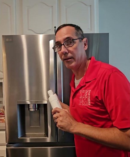 Change the water filter in your refrigerator