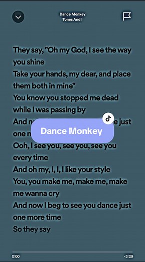 Dance Monkey Karaoke - Tones and I Lyrics