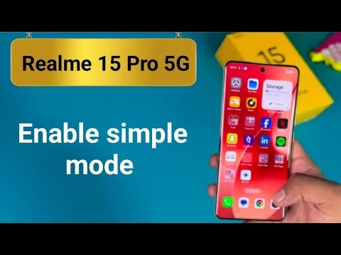 Realme 15 Pro 5G: How to enable simple mode