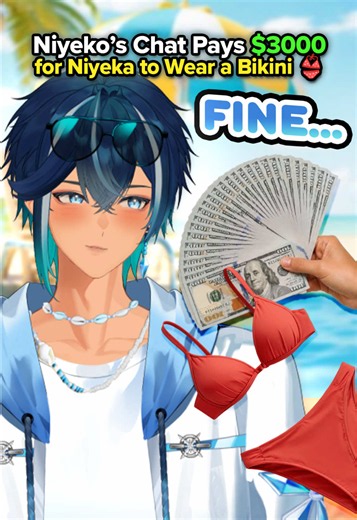 I can't believe I have to wear a bikini... 👙(❄️Twitch: Niyeko) Niyeko’s Chat Pays $3000 for Niyeka to Wear a Bikini on stream. Stream will take place on TWITCH, YT, AND TIKTOK on 7/23/2026 4:30PM PST. Countdown on story.