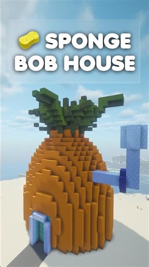 Minecraft Tutorial | Sponge Bob Square Pants 🤭 #minecraft #shorts