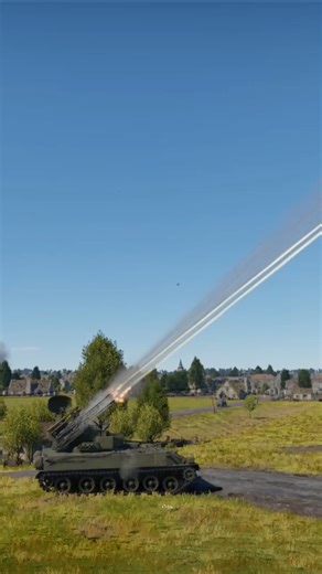 2K12 Kub SAM tracking and firing on F-86 Sabre fighter ✈️ #war #jet #sam #missile #game #air #combat