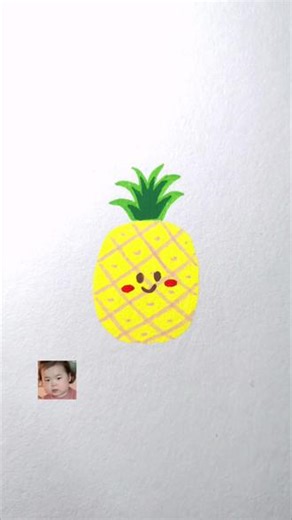 画个香香的菠萝～#简笔画#画画#简笔画大全#简笔画教程大全#简笔画教程幼儿园