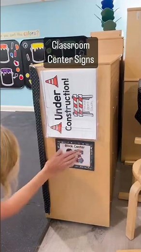 Classroom Center Signs We love to add center signs to each area of our classroom