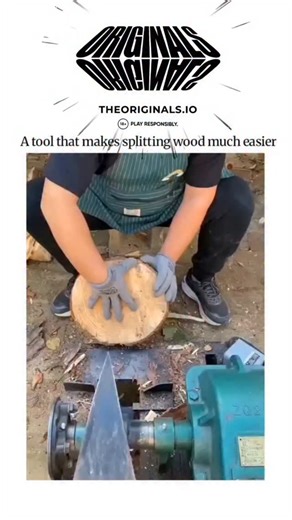 factogi on Instagram: "The post features a video demo of a conical wood splitter, a rotating auger tool that draws and cleaves logs with minimal force, highlighting its efficiency for homesteading and firewood preparation. With 1.6 million views and mixed replies, it sparks debate on practicality versus dangers like hand injuries from entanglement, as documented in studies on powered splitter accidents causing upper-limb trauma in 70% of cases. Ergonomic research supports such tools for reducing