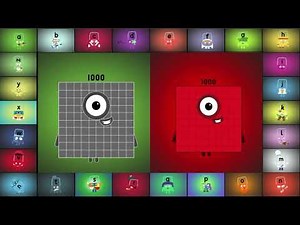 Numberblocks (100-1000) Normal vs. Negative vs. Alphablocks (A-Z): The Ultimate Showdown!