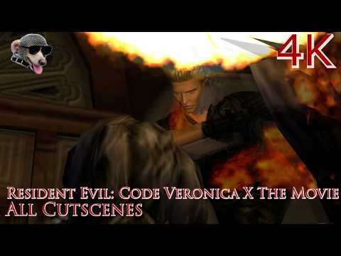 Resident Evil: Code Veronica X The Movie in 4K. (All Cutscenes)