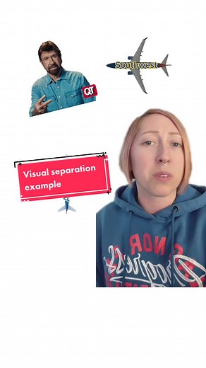 Example of Pilot Applied Visual Separation in Air Traffic Control