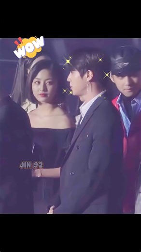 Female idols reaction to Jin visual!!🤩🤩 #jin #kpop #shortvideo