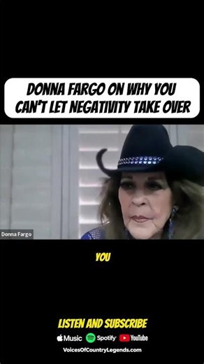 Donna Fargo, the Power of Positivity and the "Dude she Rebukes" Voices of Country Legends.