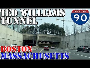 I-90 - Ted Williams Tunnel - Boston - Massachusetts - 4K Infrastructure Drive