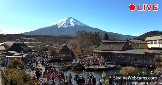 【LIVE】 Live Cam Mount Fuji - Oshino | SkylineWebcams