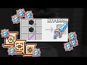 Finally crafting Hyperion!! (Hypixel Skyblock)