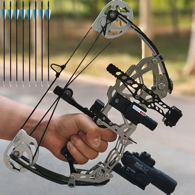 13" Mini Compound Bow Arrow Set 15-32lb Archery Hunting Shooting Right Left Hand | eBay