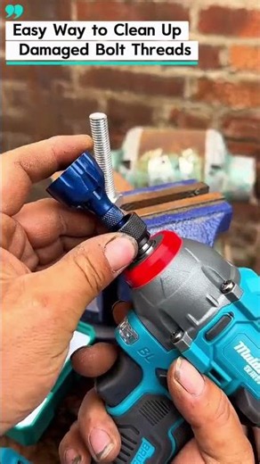 Easy Way to Clean Up Damaged Bolt Threads Quickly