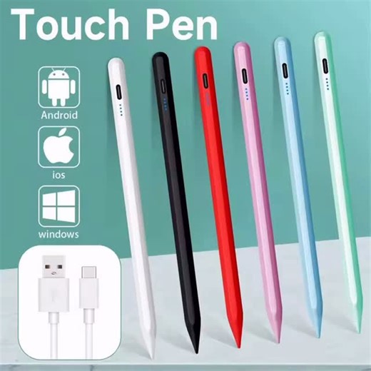 MZStore on Instagram: "The most prominent feature highlighted by the icons on the left is that this pen works across three major operating systems: • Android: (Samsung tablets, phones, etc.) • iOS: (iPads and iPhones) • Windows: (Surface tablets and touch-screen laptops)The pen mimics the shape of the Apple Pencil 2nd Generation, featuring a flat edge which likely prevents it from rolling off desks. • It is available in 6 colors: White, Black, Red, Pink, Blue, and Mint Green.• USB-C Charging: Th