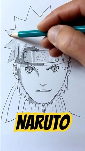 How to Draw Naruto For Beginners | Step-by-Step #animedrawing #anime #naruto #drawing