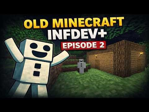 My Minecraft Hut Has FLYING TREES! - InfDev+ Episode 2