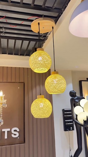 19K views · 51 reactions | Beautiful Modern Yarn Pendant with 3 Colour Changing Feature (White, Warm White & Natural white) for your Lobby, Kichen Area, Coffee Table Area etc..✨ Set of 3 Yarn Pendant Material- Yarn Height- Adjustable Feature- Colour Changing Atmosphere (White, Warm White & Natural white) Price- 5,000/- | Sparc Lights | Facebook