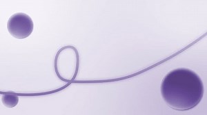 purple ribbon and 3d spheres. the text space. background motion animation.