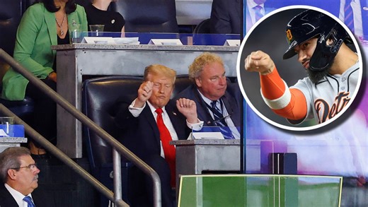 Detroit Tigers Players/Patriots Break Out 'Trump Dance' At Yankee Stadium