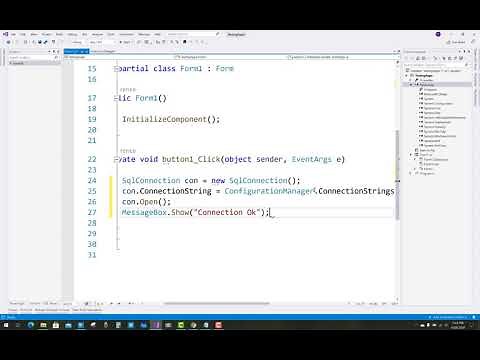 Connection String in Windows Forms C# | Connection Strings in C#