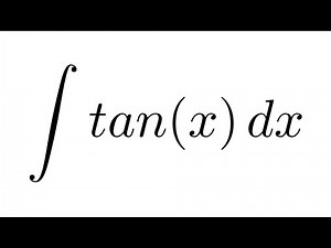 Integral of tan(x) (substitution)