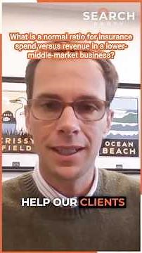 What is a normal ratio for insurance spend versus revenue in a lower-middle-market business?