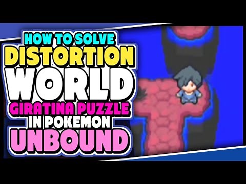 HOW TO ESCAPE FROM DISTORTION WORLD OF GIRATINA IN POKEMON UNBOUND [] SOLVING BOULDER PUZZLES