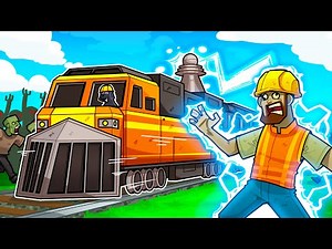 I added a 1,000,000 VOLT tesla coil to my train to survive...