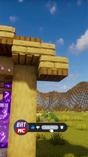 Minecraft Easiest Nether Portal Design #minecraft #fypシ #viral #explore #minecraftbuilding