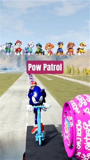 BeamNG SHorts Huggy Wuggy & Crazy frog & Squid game & RichBarbie VS Barbie Bolard IN BeamNG.Drive