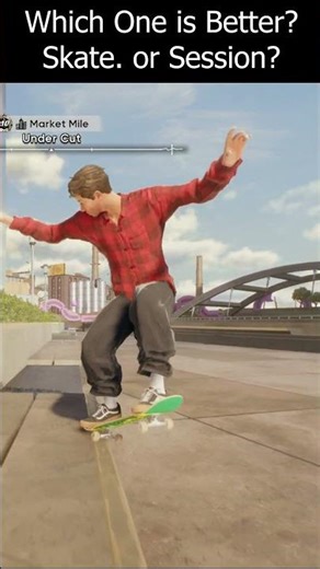 Skate. or Session? #sessiongame #sessionskatesim #skateboarding #shorts #skate
