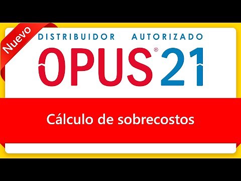 Curso Opus 2021 Cálculo de sobrecostos