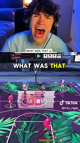 WHAT WAS THAT 😂 #nba #nba2k #nba2k25 #fyp #treyriggs