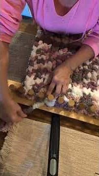 Chunky blanket tutorial using loom