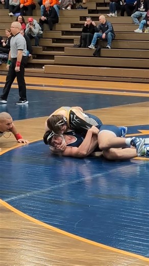 Charlie Turner caps off a dominant win for the Bombers with a PIN!!! The Bombers defeat Messiah 33-14! On to the 5th place dual at 1:30pm... | Ithaca College Wrestling