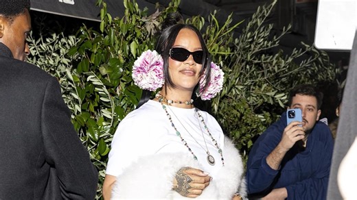Rihanna Takes Dior’s Fresh Flower Earrings From the Show to the After-Party