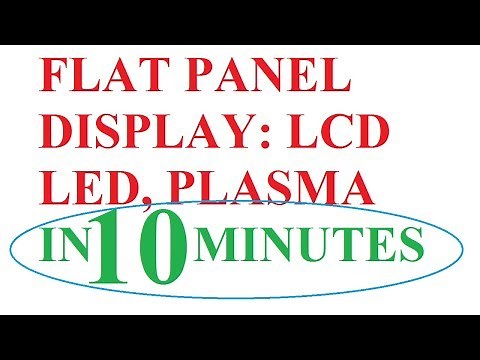 flat panel display in computer graphics: Plasma Display panel, Liquid crystal display & LED display