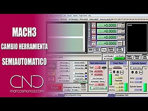 Cambio semi-automatico con Mach3 en CNC